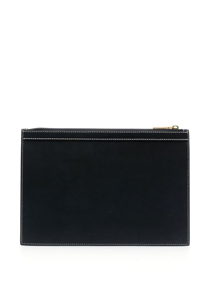 Blue 4-bar Leather Document Holder