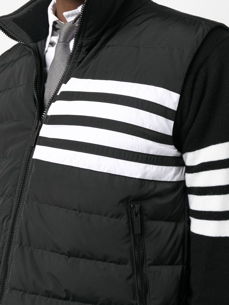Grey 4-bar Padded Gilet