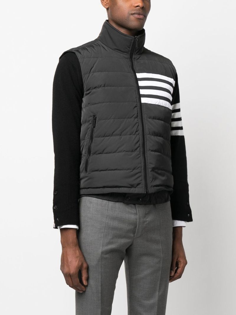 Grey 4-bar Padded Gilet