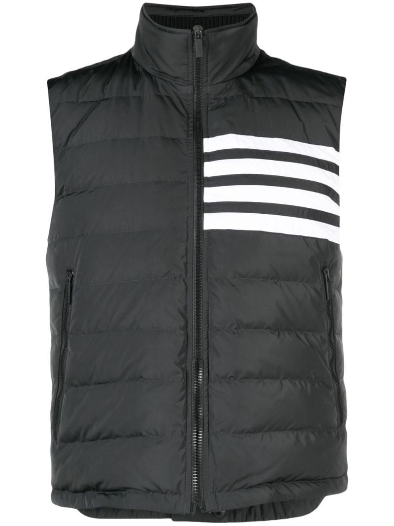 Grey 4-bar Padded Gilet