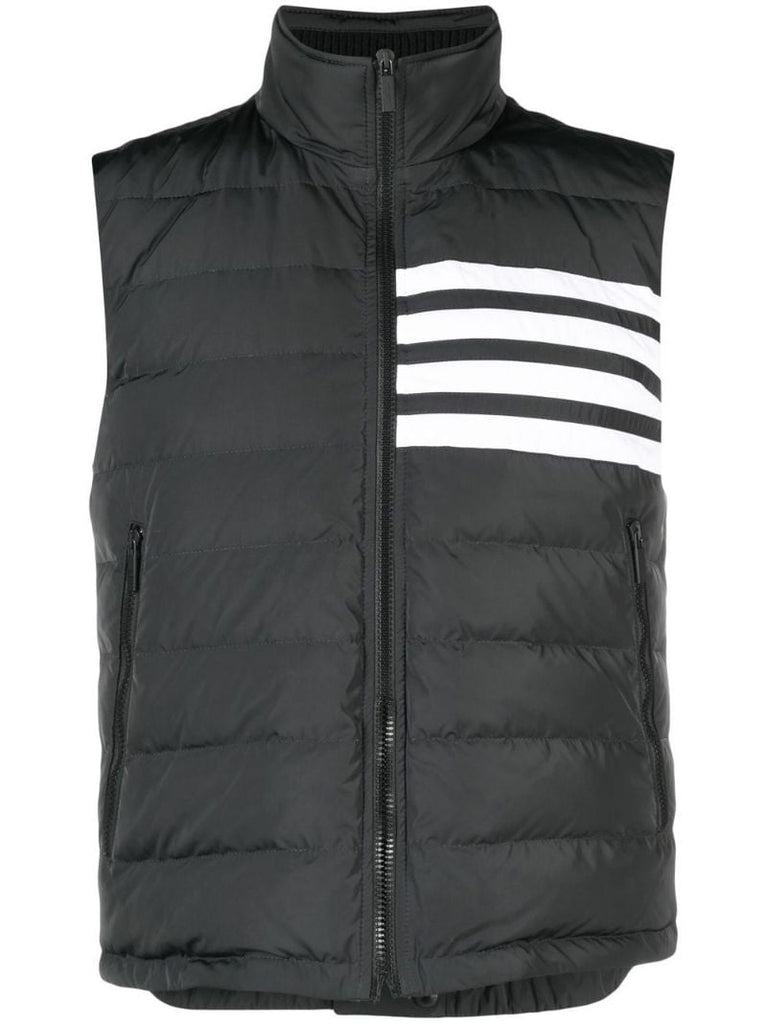 Grey 4-bar Padded Gilet