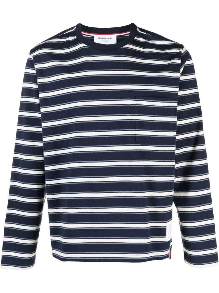 Blue Striped Long Sleeved T-shirt