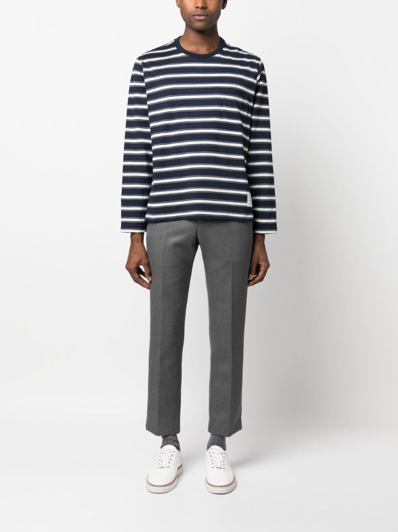 Blue Striped Long Sleeved T-shirt
