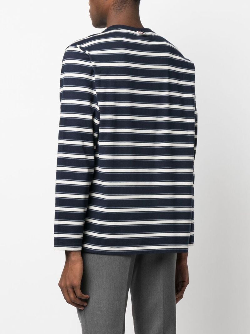Blue Striped Long Sleeved T-shirt