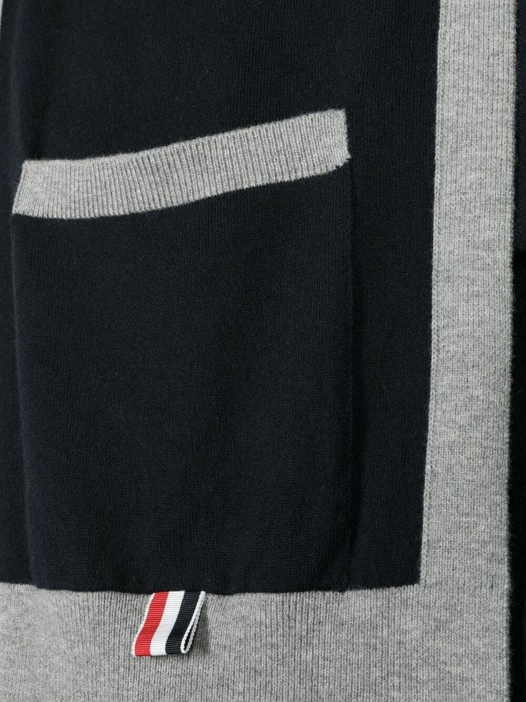 Blue 4-bar Wool Scarf