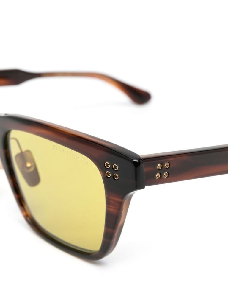 Brown Square Frame Sunglasses
