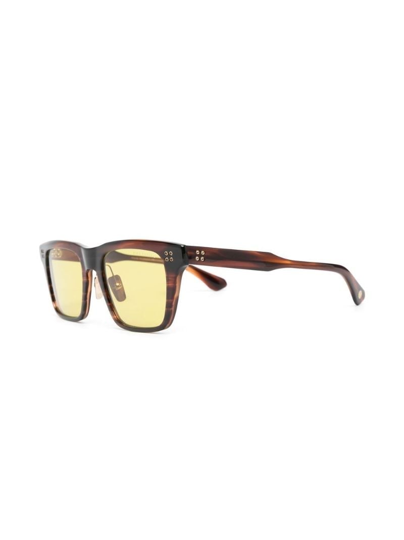 Brown Square Frame Sunglasses