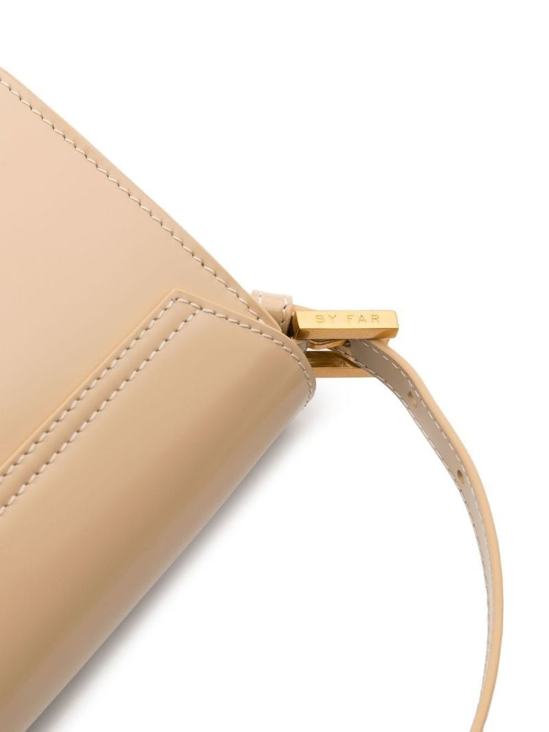 Neutral Fran Leather Shoulder Bag