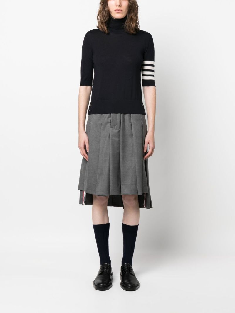 Blue 4-bar Stripe Wool Top