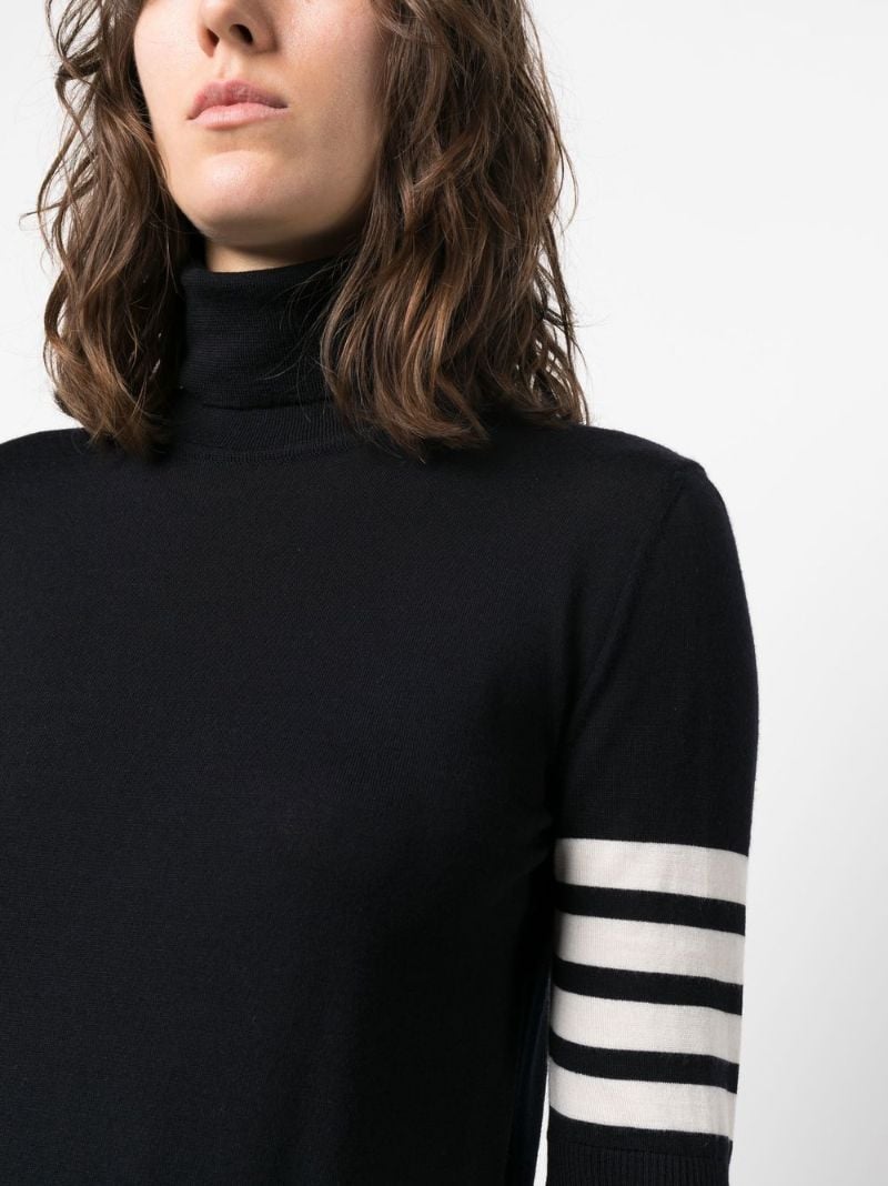 Blue 4-bar Stripe Wool Top