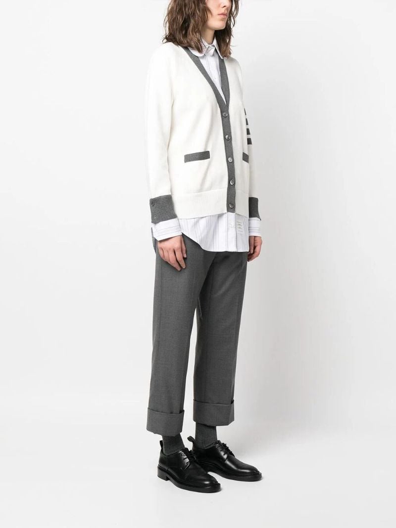 White Knit Layered Sleeveless Cotton Top