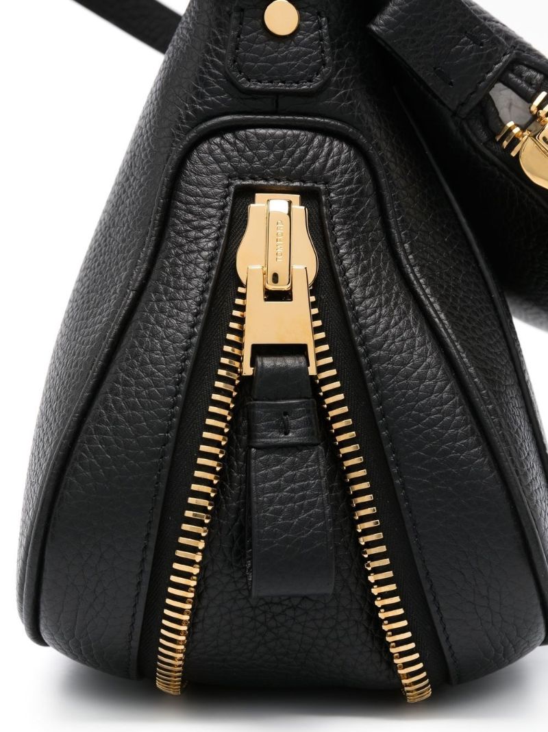 Black Jennifer Leather Top Handle Bag