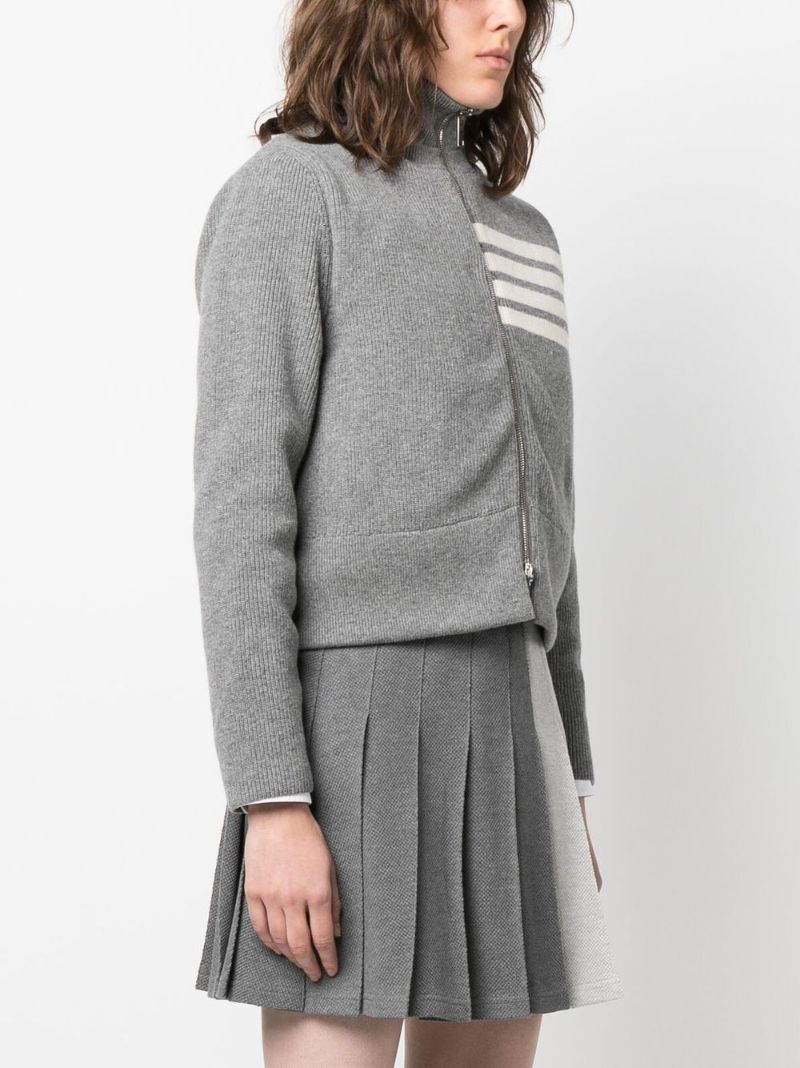 Grey Layered Wool Jacket