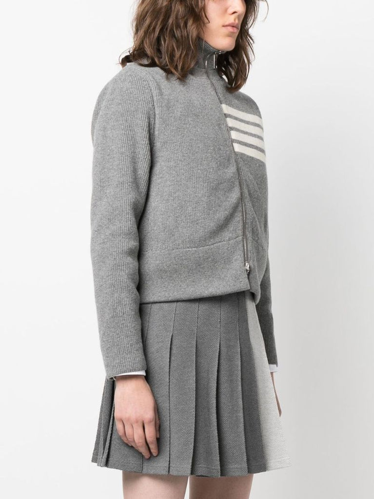 Grey Layered Wool Jacket