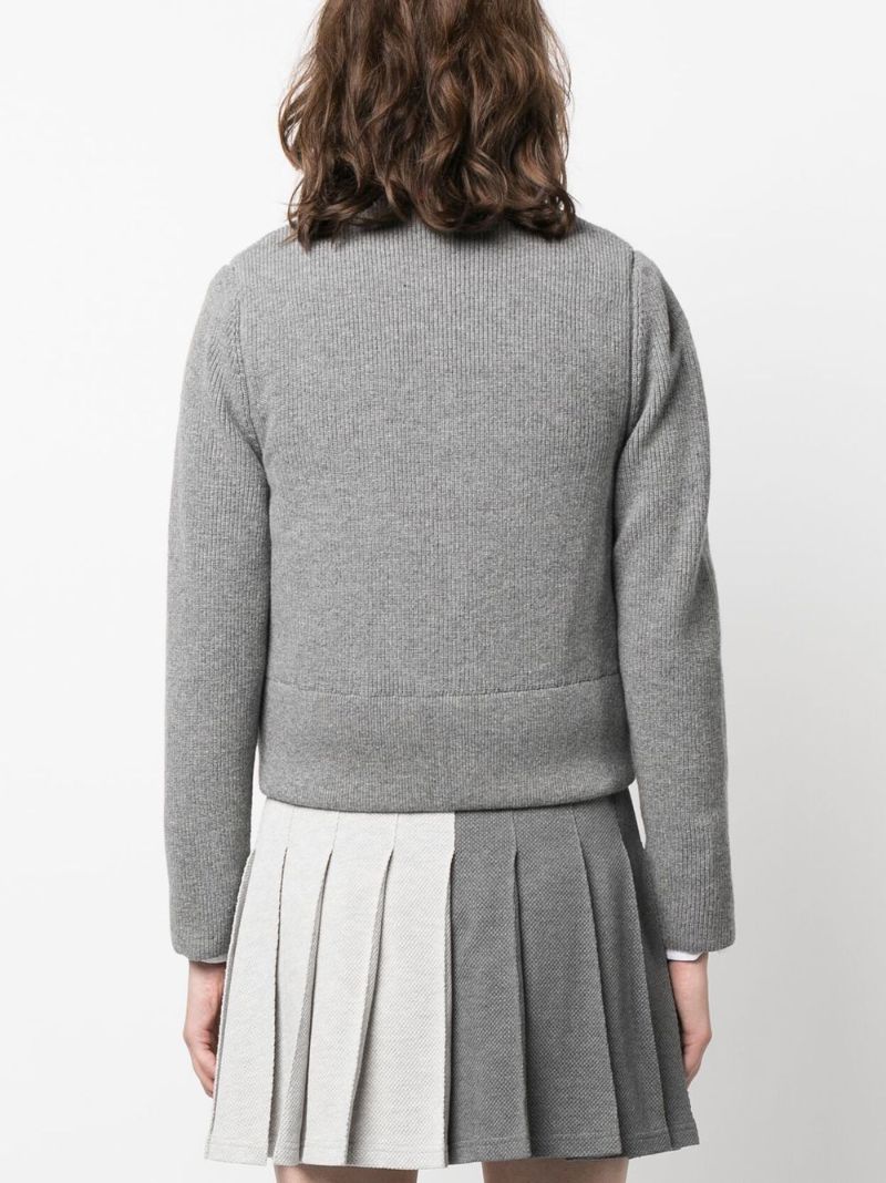 Grey Layered Wool Jacket