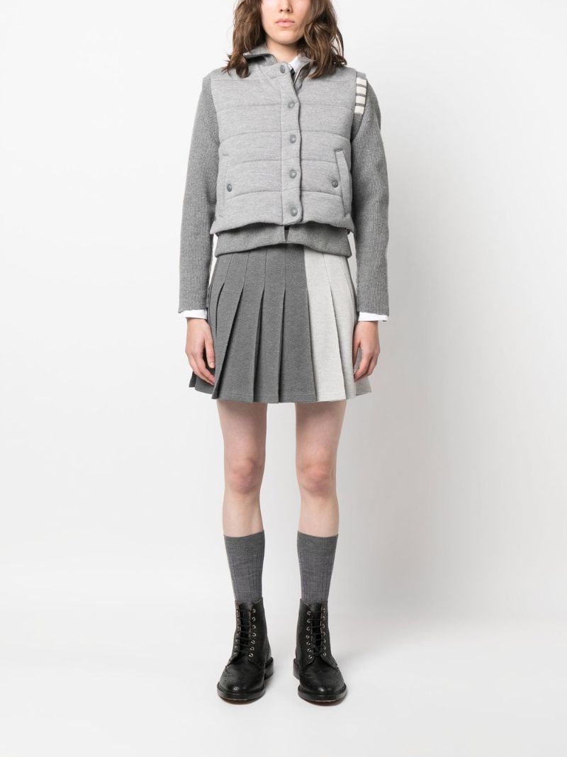 Grey Layered Wool Jacket