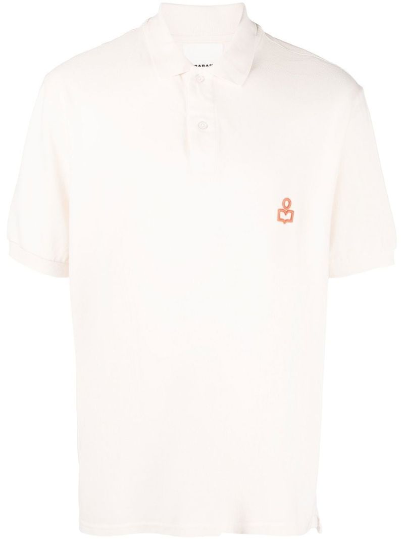 Neutral Logo Cotton Polo Shirt