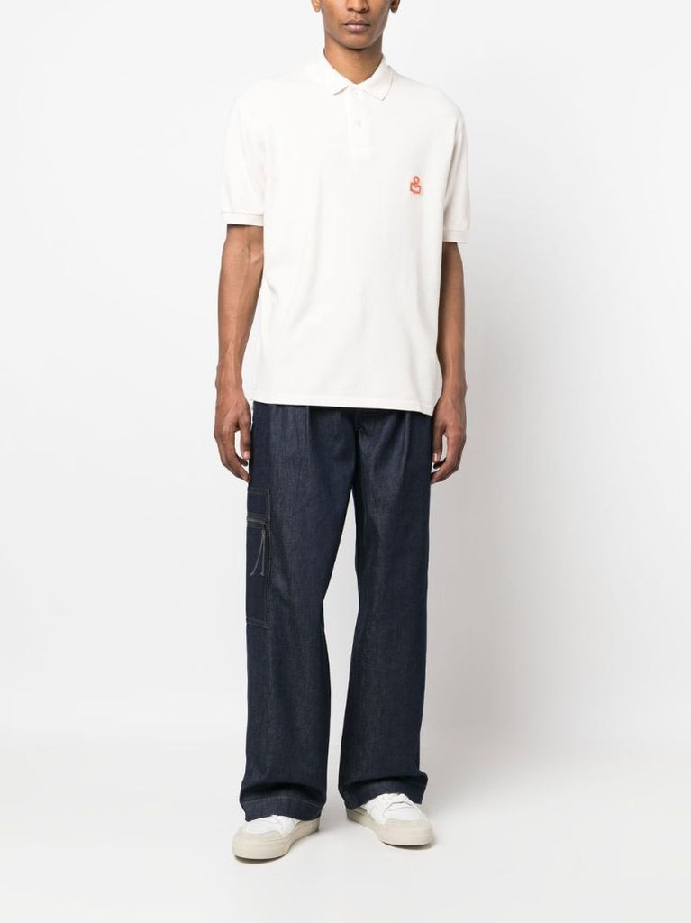 Neutral Logo Cotton Polo Shirt