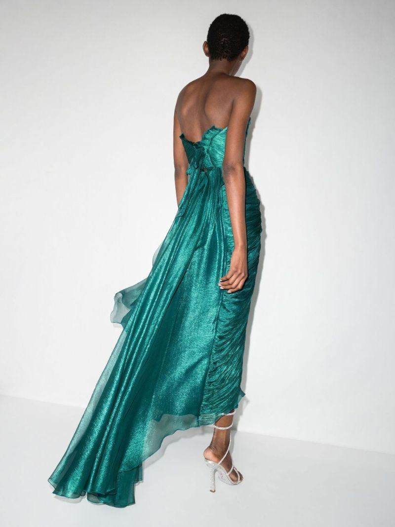 Blue Luise Sleeveless Silk Gown