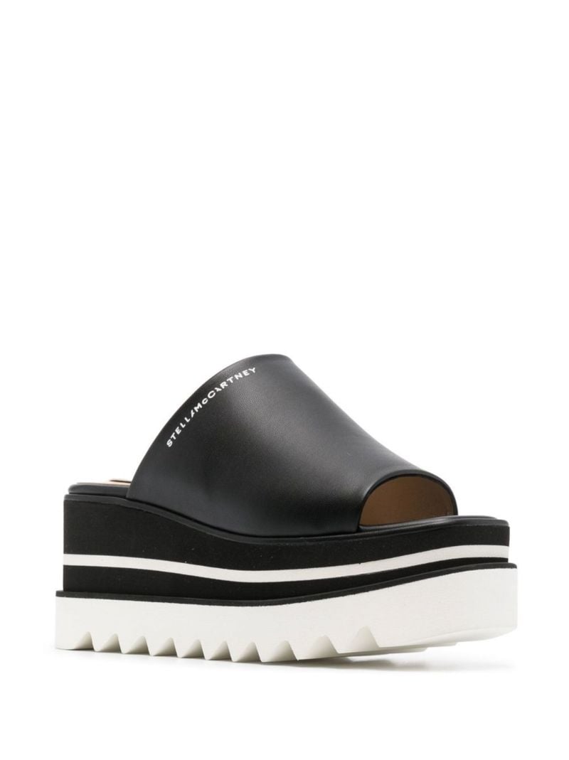 Black Sneak-elyse 80 Platform Slides