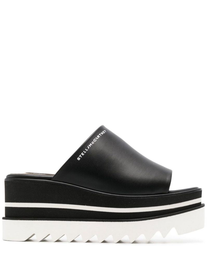 Black Sneak-elyse 80 Platform Slides