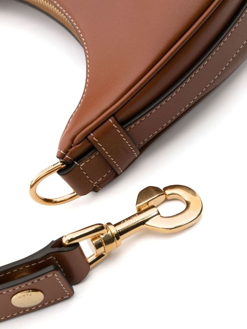 Brown Ava Logo Shoulder Bag