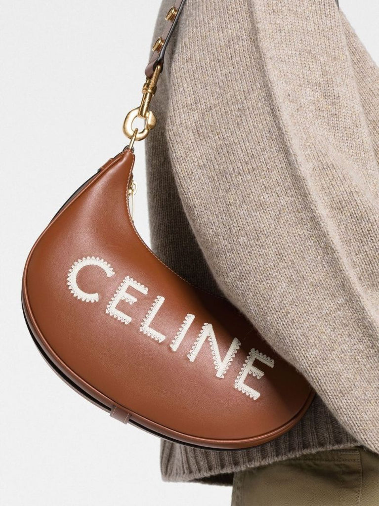 Brown Ava Logo Shoulder Bag