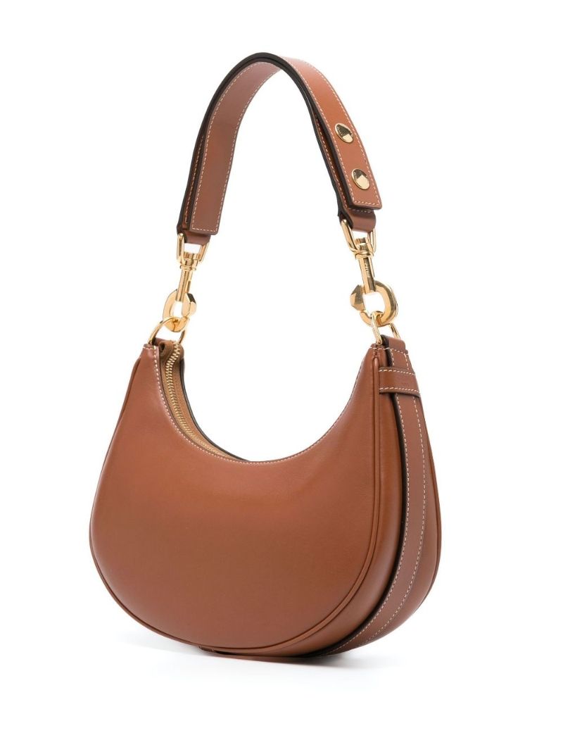 Brown Ava Logo Shoulder Bag