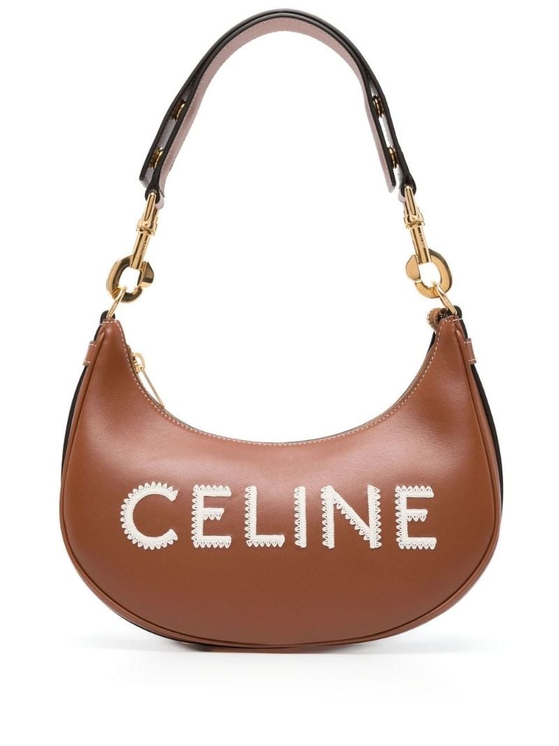Brown Ava Logo Shoulder Bag