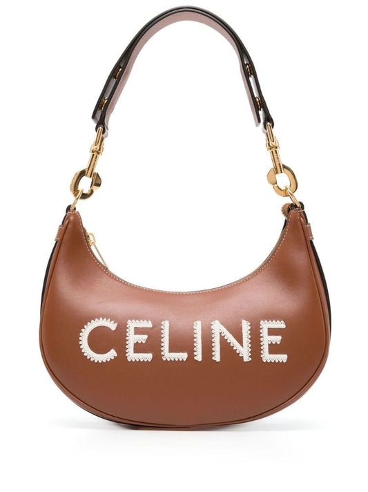 Brown Ava Logo Shoulder Bag