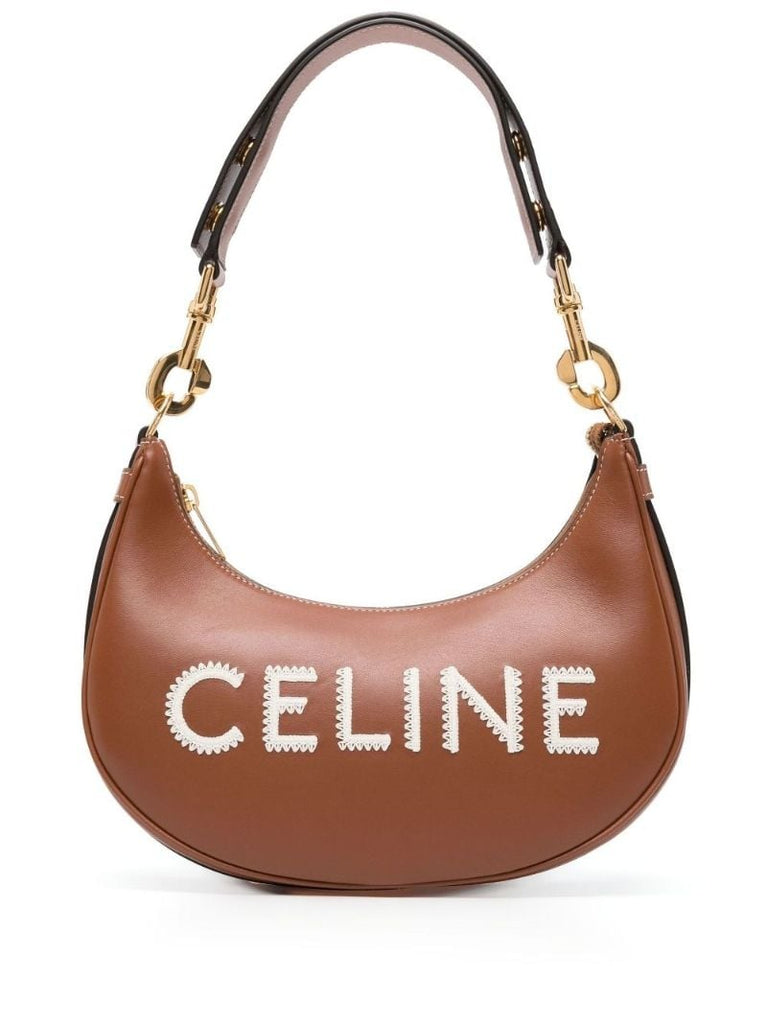 Brown Ava Logo Shoulder Bag