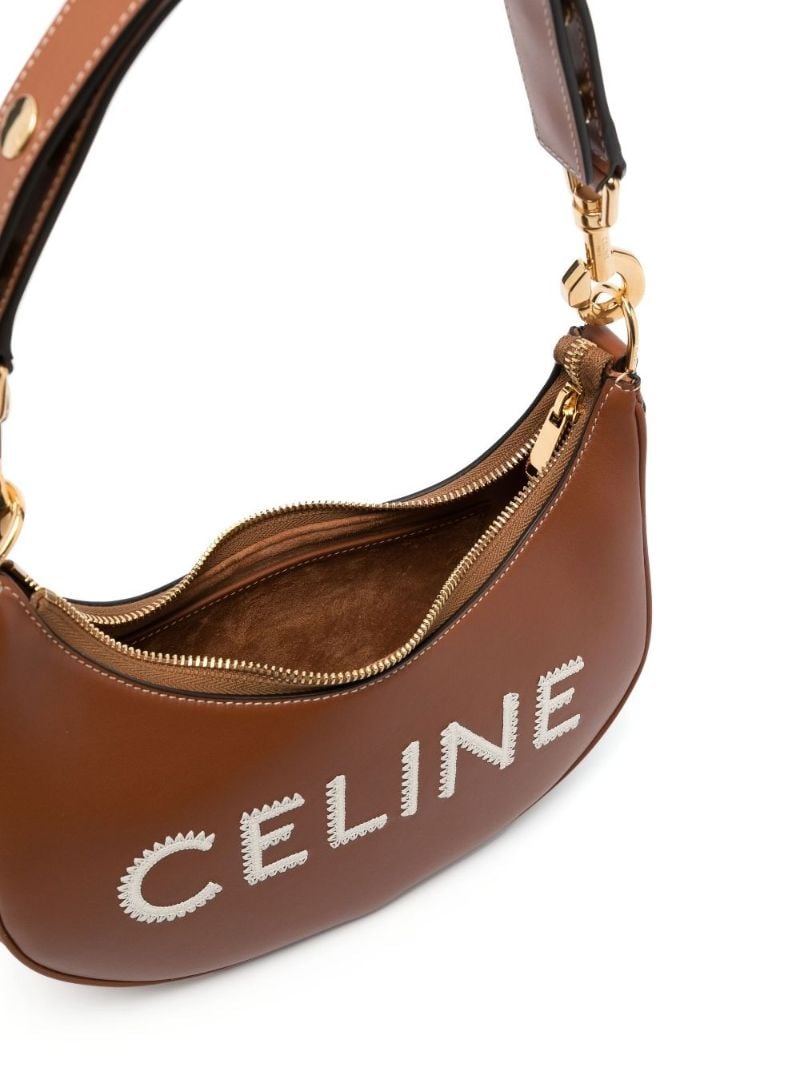 Brown Ava Logo Shoulder Bag