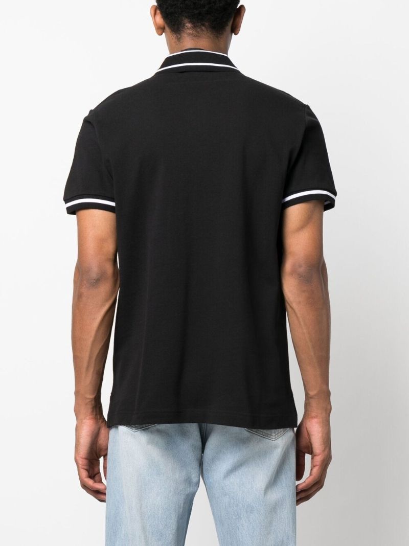 Black Logo-print Polo Shirt