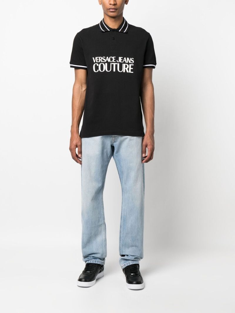 Black Logo-print Polo Shirt