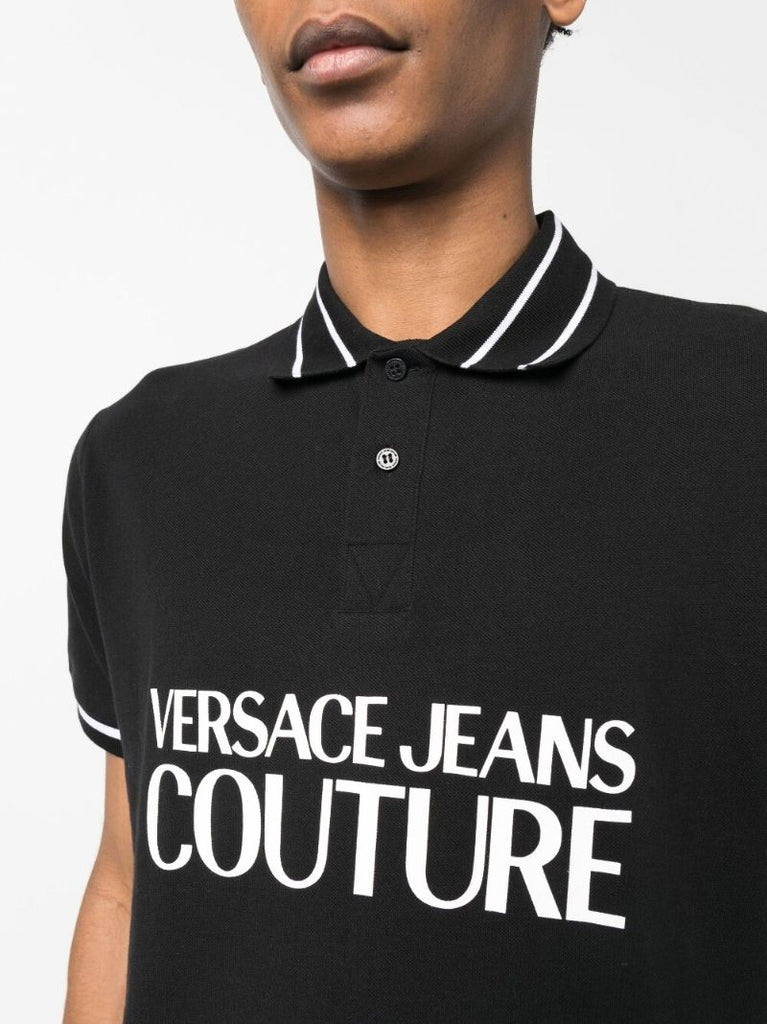 Black Logo-print Polo Shirt