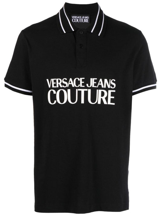 Black Logo-print Polo Shirt