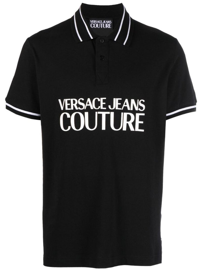 Black Logo-print Polo Shirt