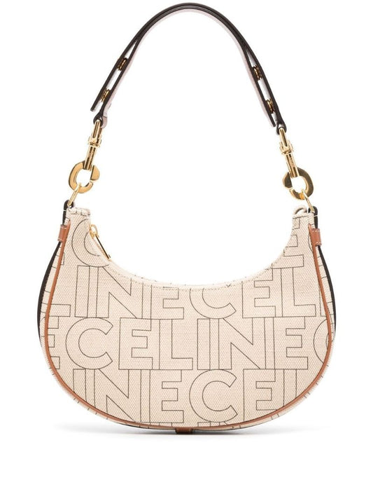Neutral Logo Print Shoulder Bag