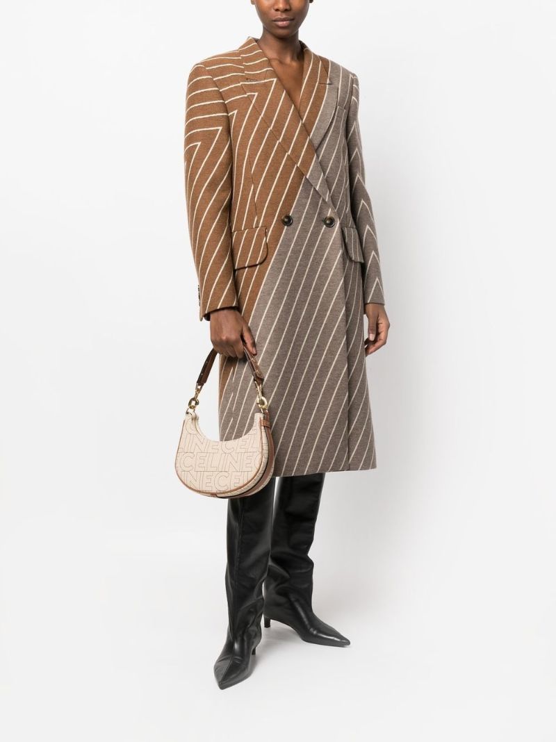 Neutral Logo Print Shoulder Bag