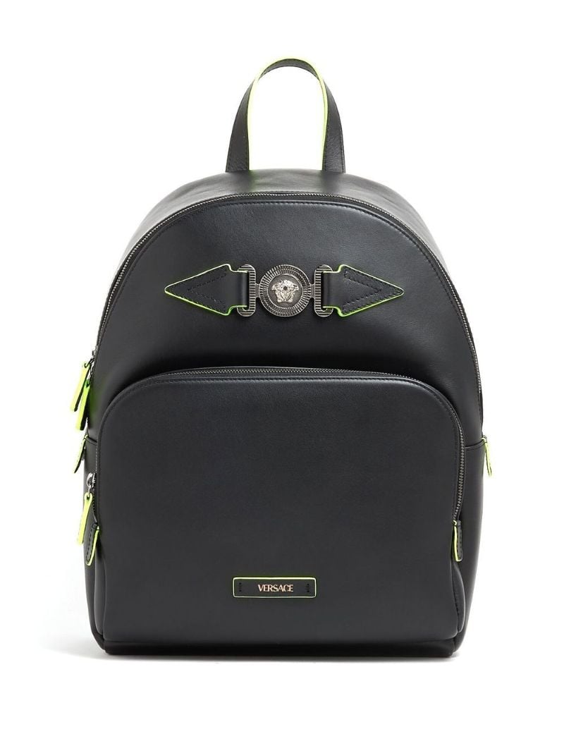 Black Medusa Biggie Leather Backpack