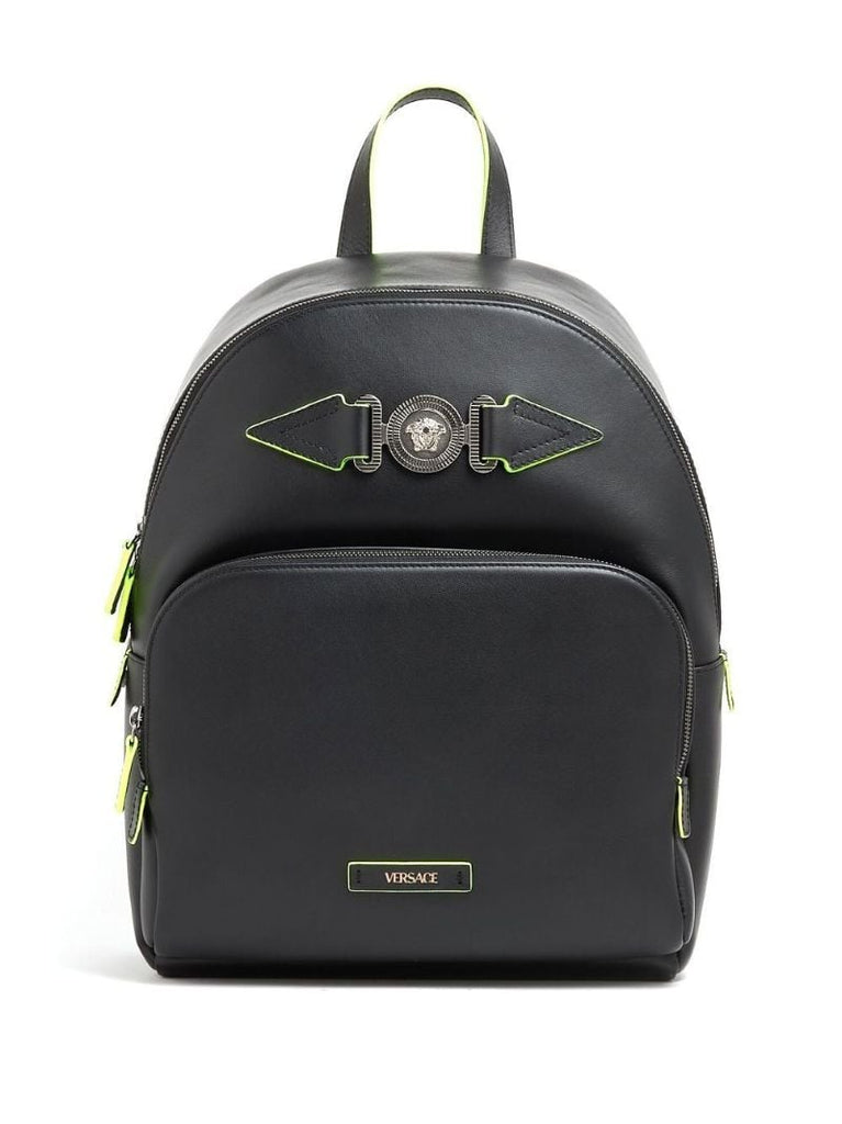 Black Medusa Biggie Leather Backpack