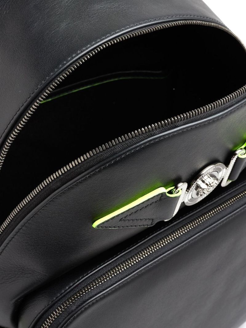 Black Medusa Biggie Leather Backpack