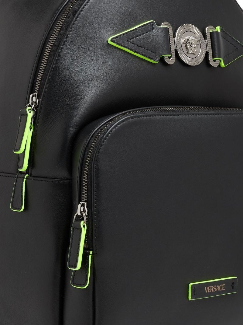 Black Medusa Biggie Leather Backpack
