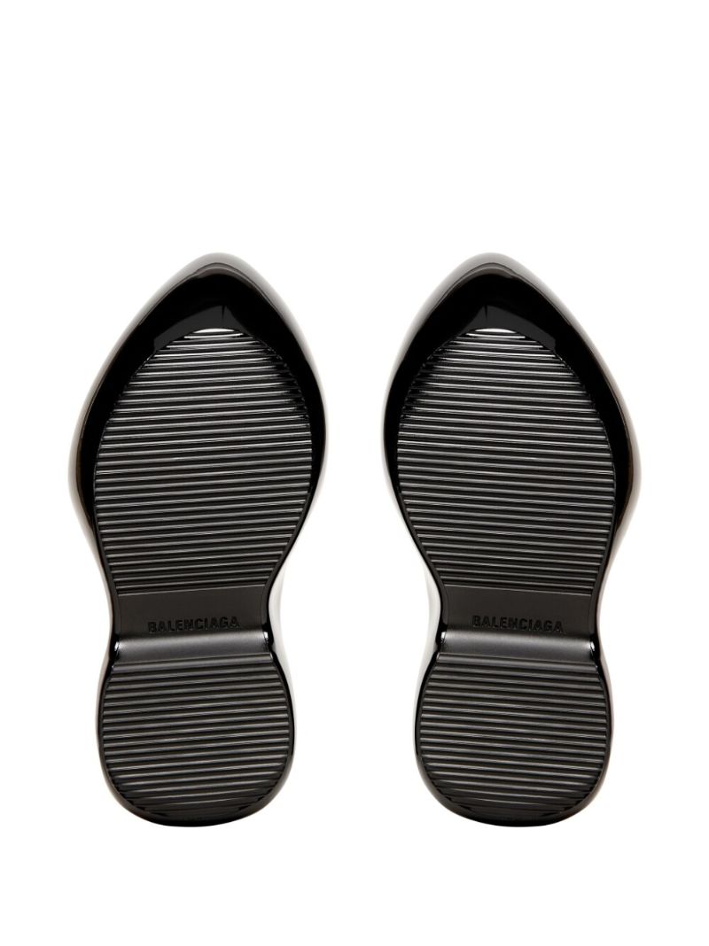 Black Technoclog Platform Mules