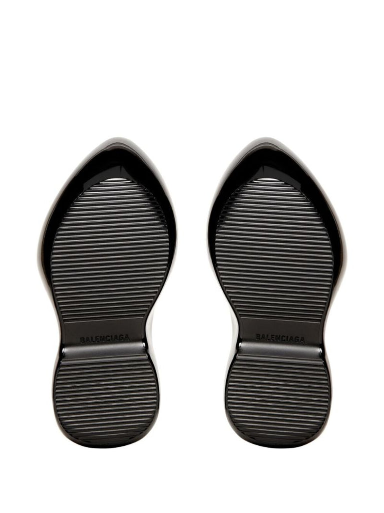 Black Technoclog Platform Mules