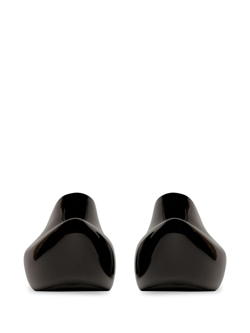 Black Technoclog Platform Mules