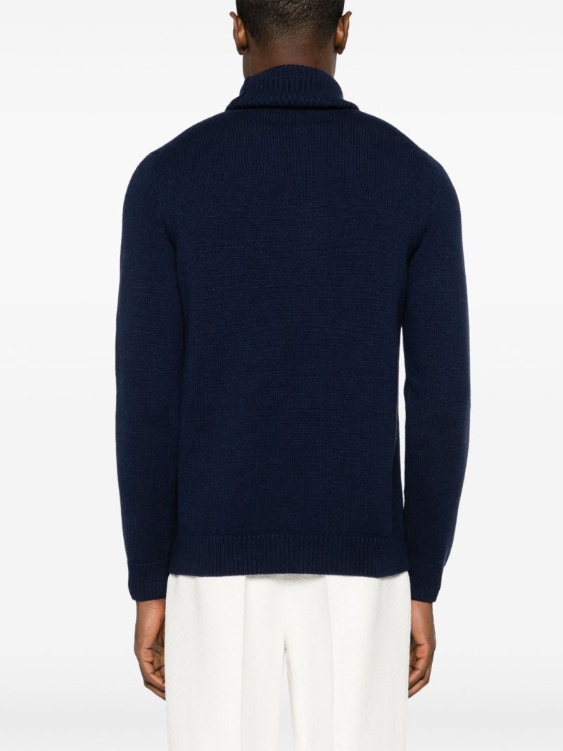 Blue Gg Cashmere Sweater