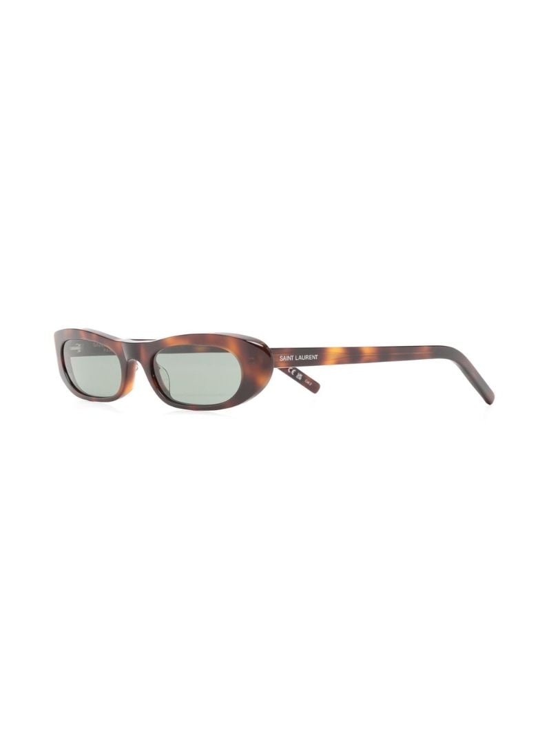 Brown Sl 557 Oval Sunglasses