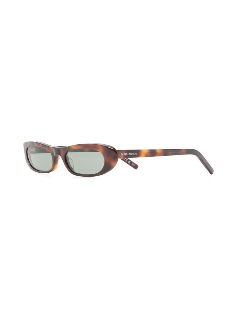 Brown Sl 557 Oval Sunglasses
