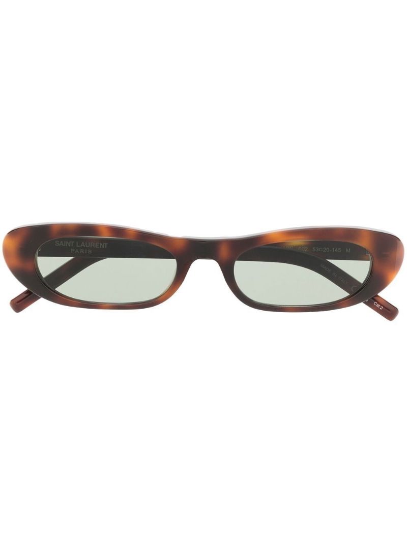 Brown Sl 557 Oval Sunglasses